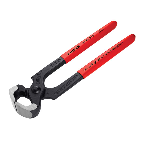 Knipex 51 01 210 SB Hammerhead Style Carpenters Pincers PVC Grip 2...