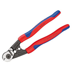 Knipex 95 62 190 SB Wire Rope/Bowden Cable Cutters Multi-Comp Grip 190mm