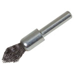 Lessmann 451.162 Pointed End Brush with Shank 12/60 x 20mm, 0.30 Steel Wire