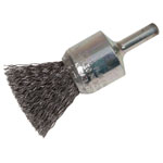 Lessmann 453.161 End Brush with Shank 23/22 x 25mm, 0.30 Steel Wire