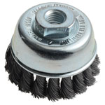 Lessmann 482.117 Knot Cup Brush 65mm M14x2.0, 0.35 Steel Wire