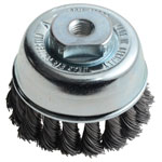 Lessmann 482.214 Knot Cup Brush 65mm M10x2.0, 0.50 Steel Wire