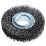 Lessmann 323.162 Wheel Brush D100mm x W20-22 x 30 Bore Set 1 Steel Wire 0.30