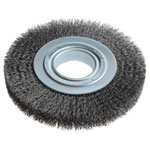 Lessmann 355.162 Wheel Brush D178mm x W23-25 x 50 Bore Set 3 Steel Wire 0.30