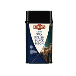 Liberon 069960 Liquid Wax Polish Black Bison Medium Oak 500ml