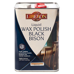 Liberon 070733 Liquid Wax Polish Black Bison Clear 5 litre