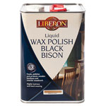 Liberon 070733 Liquid Wax Polish Black Bison Clear 5 litre