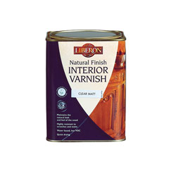 Liberon 044525 Natural Finish Interior Varnish Clear Matt 1 litre