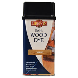 Liberon 014428 Spirit Wood Dye Walnut 250ml