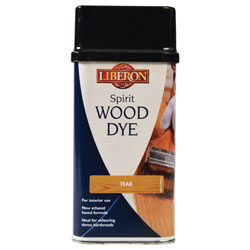 Liberon 014429 Spirit Wood Dye Teak 250ml