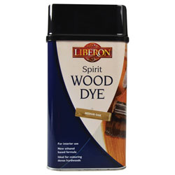 Liberon 014443 Spirit Wood Dye Medium Oak 1 litre