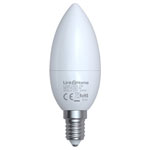 Link2Home L2HE145W Wi-Fi LED SES (E14) Opal Candle Dim Bulb, White+RGB 400lm 5W