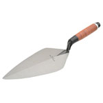 Marshalltown M3411L 34L Wide London Pattern Brick Trowel Leather Handle 11in