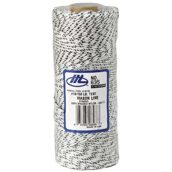 Marshalltown M635 Bonded Nylon Mason's Line 152m (500ft) Flecked White