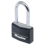 Master Lock 9140EURDBLKLF Alu Black Vinyl Cover 40mm Padlock 4-Pin -38mm Shackle