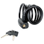 Master Lock 8126EURDPRO Black Self Coiling Keyed Cable 1.8m x 8mm