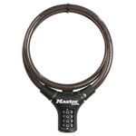 Master Lock 8229EURDPRO Black Steel Rigid Combination Cable 0.9m x 12mm
