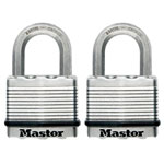 Master Lock M5EURT Excell™ Laminated Steel 50mm Padlock - 25mm Shackle - KA x 2