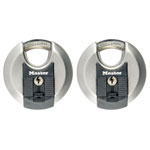 Master Lock M40EURT Excell™ Stainless Steel Discus 70mm Padlock Keyed Alike x 2