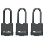 Master Lock M115EURTRILF Excell™ Weather Tough 45mm Padlock 4-Pin- KA x 3