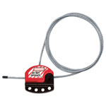 Master Lock S806 Four Padlock Lockout Hasp with Adjustable Cable 1.8m