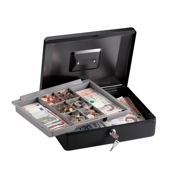 Master Lock CB-12ML Medium Cash Box with Keyed Lock | Rapid Online