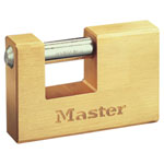 Master Lock 606EURD Rectangular 63mm Solid Brass Body Shutter Padlock