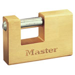 Master Lock 607EURD Rectangular 76mm Solid Brass Body Shutter Padlock