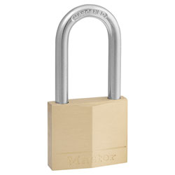 Master Lock 140EURDLF Solid Brass 40mm Padlock 4-Pin - 38mm Shackle