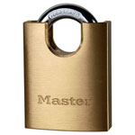 Master Lock 2250EURD Solid Brass 50mm Padlock 5-Pin Shrouded Shackle
