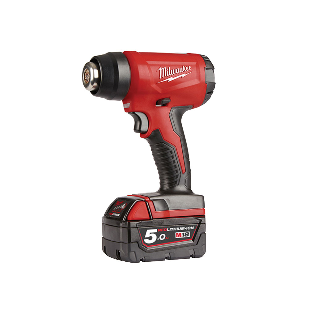 Milwaukee 4933459773 M18 Bhg 502 Cordless Heat Gun 18v 2 X 5 0ah Li Ion Rapid Online