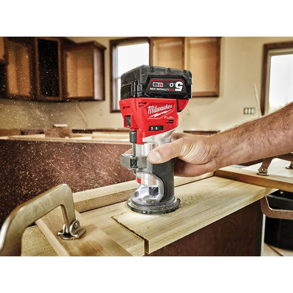 Milwaukee 4933471604 M18 FTR-0X FUEL™ Trim Router 18V Bare Unit | Rapid ...