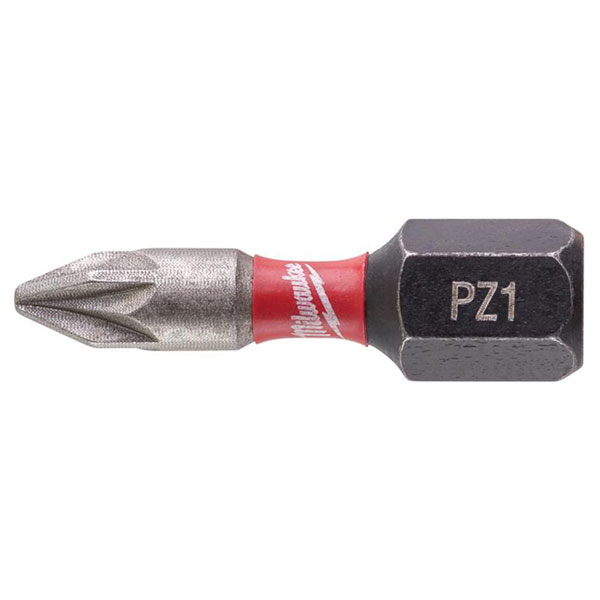 Milwaukee 4932472039 SHOCKWAVE™ Impact Duty Bits PZ1 x 25mm (Pack