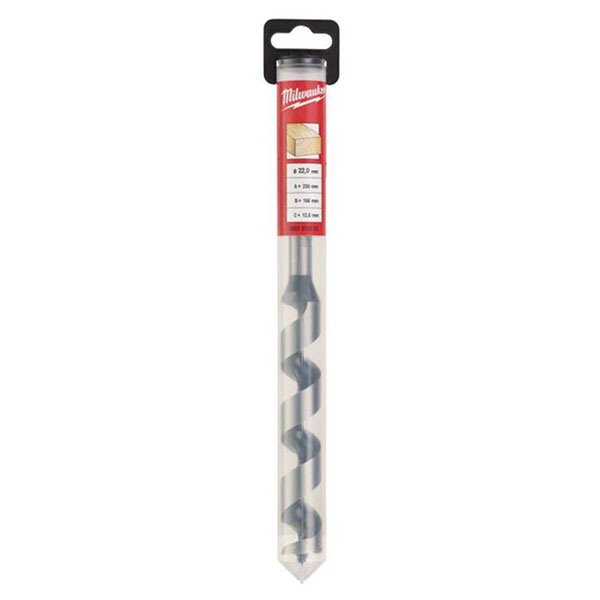 Milwaukee 4932373363 Wood Auger Drill Bit 22 x 230mm Rapid Online