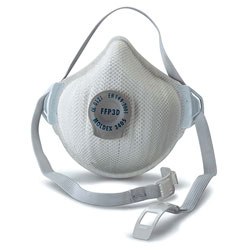 Moldex 340501 AIR Plus FFP3 R D Valved Reusable Mask (Pack of 5 ...