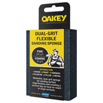 Oakey 63642558593 Dual-Grit Flexible Sanding Sponge Fine/Coarse