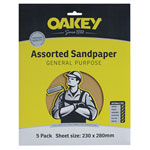 Oakey 66261135676 Glasspaper Sanding Sheets 230 x 280mm Grade 3 (25)