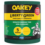 Oakey 66261116692 Liberty Green Sanding Roll 115mm x 5m Coarse 60G