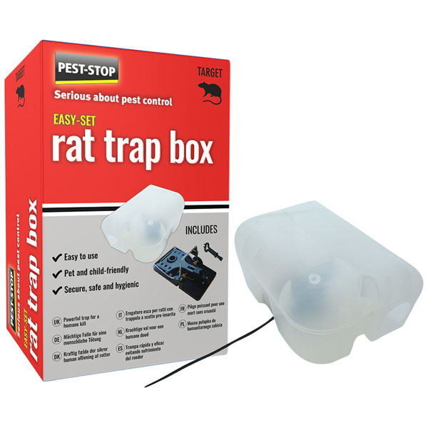 PestStop PSESRTB Easy Set Rat Trap Box Rapid Online