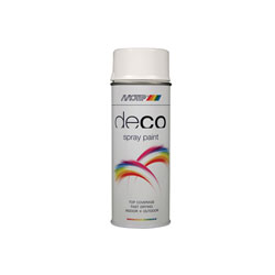 PlastiKote 01627 Deco Spray Paint High Gloss RAL 9016 Brilliant White 400ml