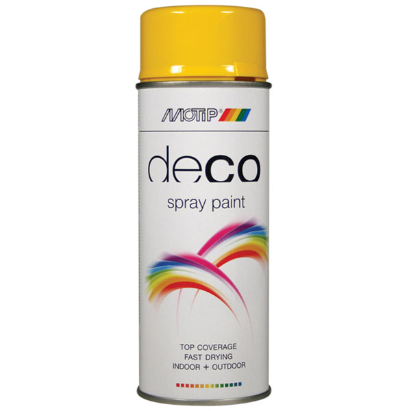  01679 Deco Spray Paint High Gloss RAL 1021 Rapeseed Yellow 400ml