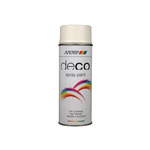 PlastiKote 01650 Deco Spray Paint Matt RAL 9010 White 400ml