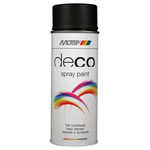 PlastiKote 01659 Deco Spray Paint Satin Matt RAL 9005 Deep Black 400ml