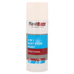 PlastiKote 440.0071022.076 Trade 4-in-1 Rust Stop Spray Paint White 400ml