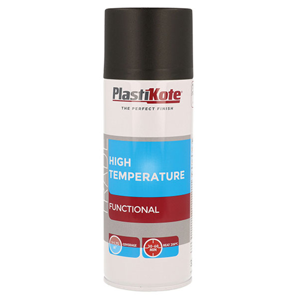 PlastiKote 440.0071018.076 Trade High Temperature Spray Paint Blac...