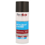 PlastiKote 440.0071023.076 Trade Metal Spray Paint & Primer Matt Black 400ml