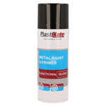 PlastiKote 440.0071024.076 Trade Metal Spray Paint & Primer Gloss Black 400ml