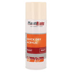 PlastiKote 440.0071015.076 Trade QuickDry Acrylic SprayPaint Matt Magnolia 400ml