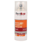 PlastiKote 440.0071005.076 Trade Quick Dry Clear Lacquer Spray Gloss 400ml