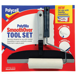 Polycell 5190663 SmoothOver Tool Set Roller & Spreader